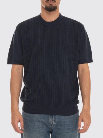 HUGO BOSS Maglione girocollo in misto lino a coste