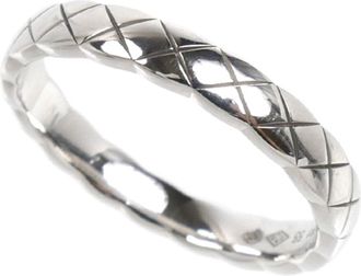 Chanel White Gold (18K) Band Ring (Pre-Owned)