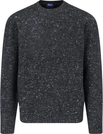 Drumohr Flecked-knit Crew-neck Sweater