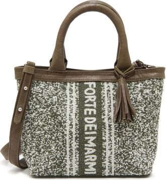 De Siena shoes Tassen, Dames, Groen, ONE Size, Militair Groene Kralentas met Afneembare Band