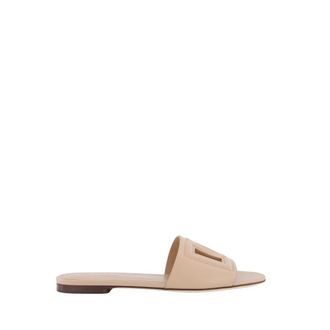 Dolce & Gabbana Platte Slides Continuativo Damesschoenen - Dames - Sandalen - Roze - 37 EU - Schoenen