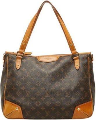 Louis Vuitton Pre-owned Shoulder Tote Bag - Dames - Vintage Schoudertas - Bruin - ONE Size - Leer - Vintage