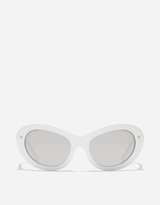 Dolce & Gabbana Dna Sunglasses - Woman Sunglasses White Onesize