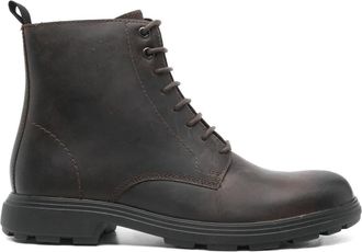 Geox lace-up boots - men - Leather/Calf Leather/Rubber - 46 - Brown
