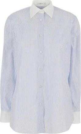 The Row Dames, Blouses & Shirts, Blauw, Maat: 2XS