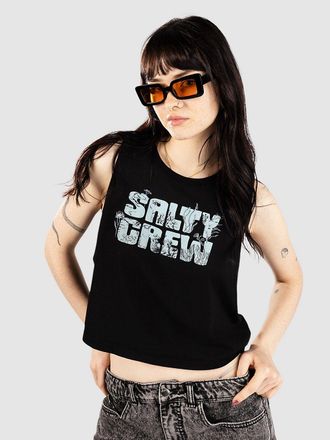 Salty Crew Sea Life Cropped Tank Top schwarz