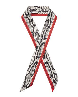 Jimmy Choo London Logo Silk Scarf