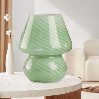 OEM L&aacute;mpara De Mesilla Con Forma De Hongo, Luz Nocturna De Cristal Para Dormitorio, L&aacute;mpara De Noche, Luz Nocturna Para Dormitorio (verde)