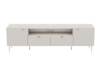 VENTE-UNIQUE.COM Mueble bajo de TV efecto madera beige