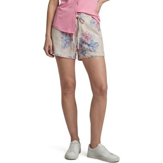 Lords of Harlech Leanne Womens Drawstring Short in Exotic Floral Natural at Nordstrom, Size Xx-Large