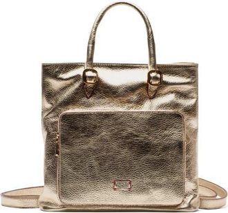 Frances Valentine Carin Leather Convertible Tote in Gold at Nordstrom