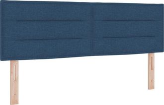 vidaXL vidaXL Headboard Height Adjustable with Headboard Blue 160 cm Fabric