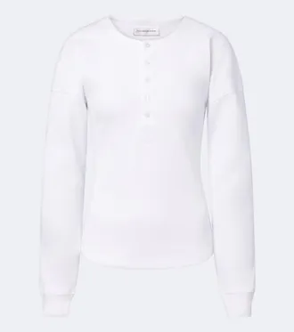 Victoria Beckham Hazel ribbed-knit cotton top