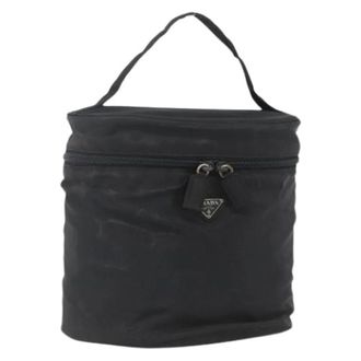 Prada Pre-owned Nylon Handtas - Dames - Pre-owned - Zwart - Maat: ONE Size Nylon