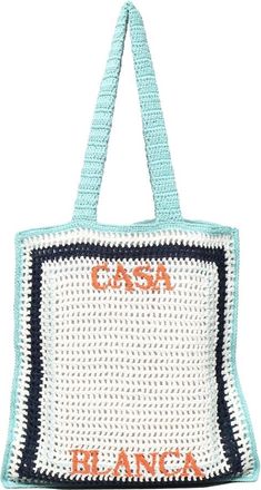 Casablanca Geborduurde Logo Schoudertas in Blauw - Heren - Shoppers - Veelkleurig - ONE Size - Tassen