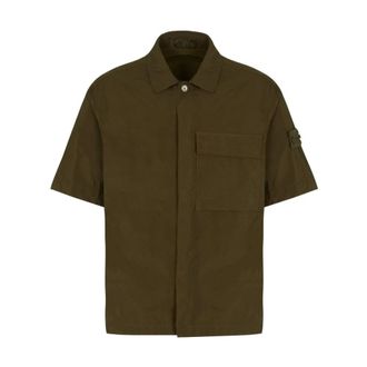 Stone Island Ghost SS Shirt - male - Stone Island - Short Sleeve Shirts - Green - XL - Shirts