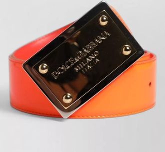 Dolce & Gabbana leather logo buckle belt