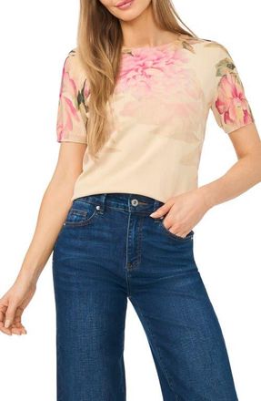 Ted Baker Louise Floral T-Shirt in Maple Butter at Nordstrom, Size X-Small