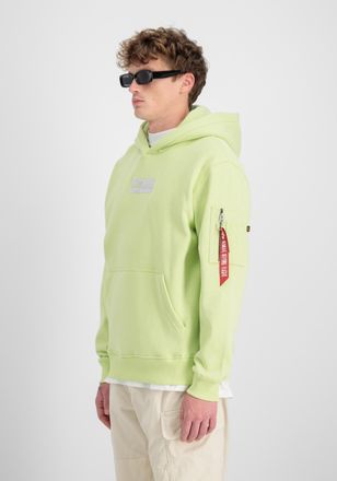 Alpha Industries Hoodie ALPHA INDUSTRIES Metal Plate Hoodie, Herren, Gr. XL, gr&uuml;n (arctic lime), Obermaterial: 80% Baumwolle, 20% Polyester, regular fit, Sweatshirts H