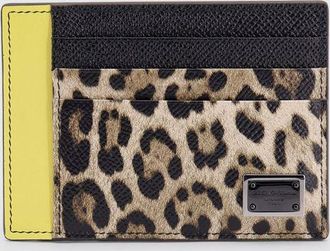 Dolce & Gabbana Portacarte in pelle animalier Dolce & Gabbana