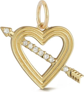 Ember Fine Jewelry 14k Gold Diamond Heart Charm at Nordstrom Rack
