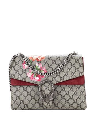 Gucci Dionysus Bag Blooms Print GG Coated Canvas Medium shoulder bag - women - Fabric - One Size - Brown
