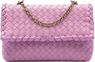 Bottega Veneta Pre-owned Bottega Veneta Baby Nappa Intrecciato Olimpia Crossbody Ladies RRTA64DREIVNPXBK