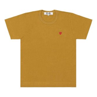 Comme Des Gar&ccedil;ons Coloured Small Emblem T-Shirt Olive AZ-T314-051-5