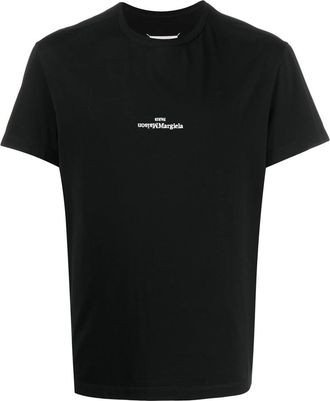 Maison Margiela Distorted-logo Cotton T-shirt