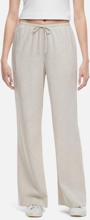 Three Dots Drawstring Linen Blend Wide Leg Pants in Pumice Stone at Nordstrom Rack, Size X-Large