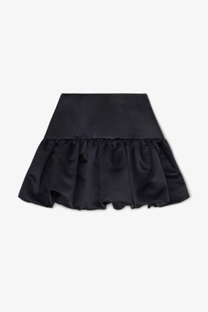 Ganni Skirt in Black Satin - Size 10/12