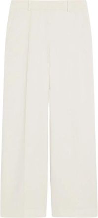 Max Mara Weekend Angola Broek - Dames - Wijde Broeken - Wit - 2XS - Broeken