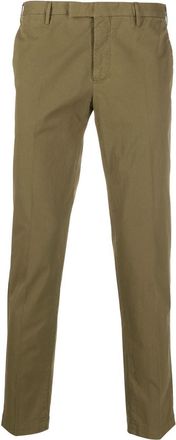 Pantaloni Torino straight-leg stretch-cotton trousers - men - Elastane/Cotton - 48 - Green