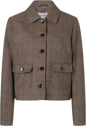 More & More Korte Blazer - Dames - Zomerjassen - Bruin - XL - Leer - Jassen