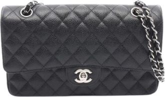 Chanel Pre-owned Vintage Schoudertas - Dames - Vintage Schoudertas - Zwart - ONE Size - Leer - Vintage