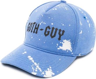 Dsquared2 logo-print baseball cap - men - Cotton - One Size - Blue