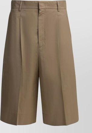 SOEUR imogen tailored shorts belt loops pleats pockets