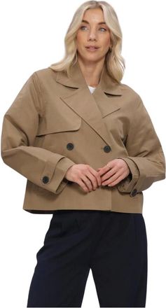 Envii Dames, Mantels, Beige, Maat: XS Katoen