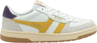 Gola Womens Hawk Sneakers In White Pollen Plum