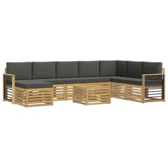 vidaXL Juegos De Sof&aacute;s Madera De Acacia S&oacute;lida Vidaxl