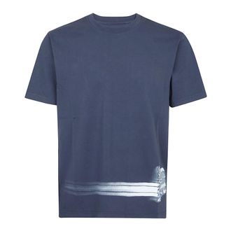 C.P. Company T-Shirts, male, Blue, Size: M Cotton Jersey T-shirt