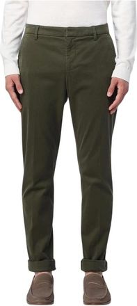 Dondup Heren, Broeken, Groen, Maat: W28 Katoen