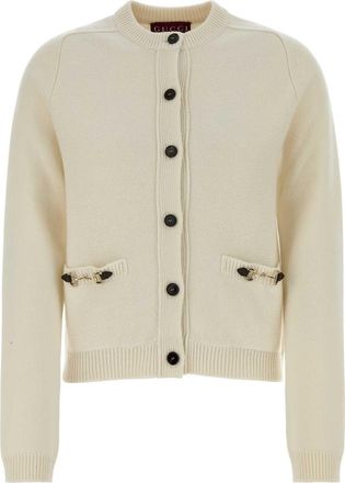 Gucci Ivory Wool Blend Cardigan