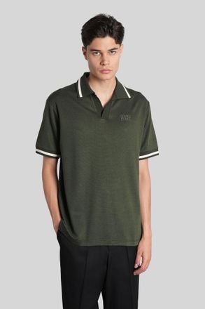 Golden Goose Omar Polo In Green Cotton