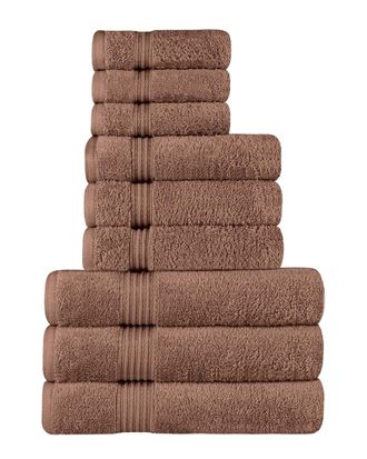 Superior Egyptian Cotton 9Pc Highly Absorbent Solid Ultra Soft Towel Set