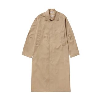 1989 STUDIO Single-Breasted Coats, male, Beige, Size: XL Spolverino Monopetto