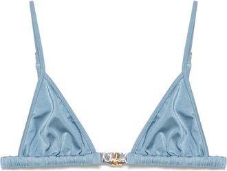 Chloé Top bikini con logo - Blu