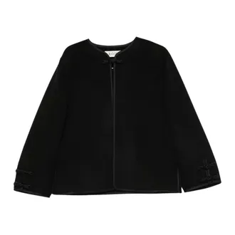 R&oacute;he Jassen, Dames, Zwart, XS, Wol, Dubbelzijdig Pankou Jasje