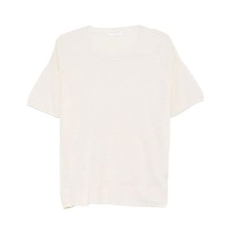 Majestic Filatures Majestic Filatures, T-Shirts, female, White, Size: M Crew-Neck Short-Sleeve T-Shirt