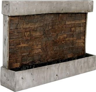 Sunnydaze Ancient Waterfall Wall Outdoor Water Fountain